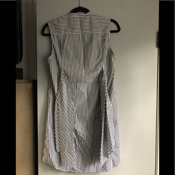Frame Tie front Stripped poplin mini dress, size S - Picture 4 of 8